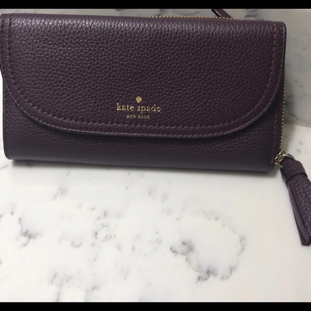 Kate Spade McCall Street Nathalie wallet mahogany